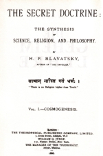 H. P. Blavatsky: Die Geheimlehre, Originalseite von 1888 (Faksimile) H. P. Blavatsky: Die Geheimlehre, Originalseite von 1888 (Faksimile)