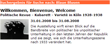 Politische Revue - NS-Dokumentationszentrum K&ouml;ln