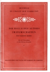 Die Rolle des Autors im Filmschaffen