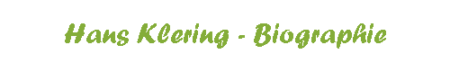 Hans Klering - Biographie